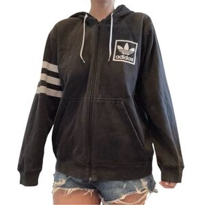 adidas Originals Trefoil Zip-Up Hooded Sweatshirt